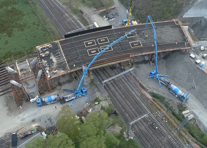 Bétonnage Viadukt Clervaux