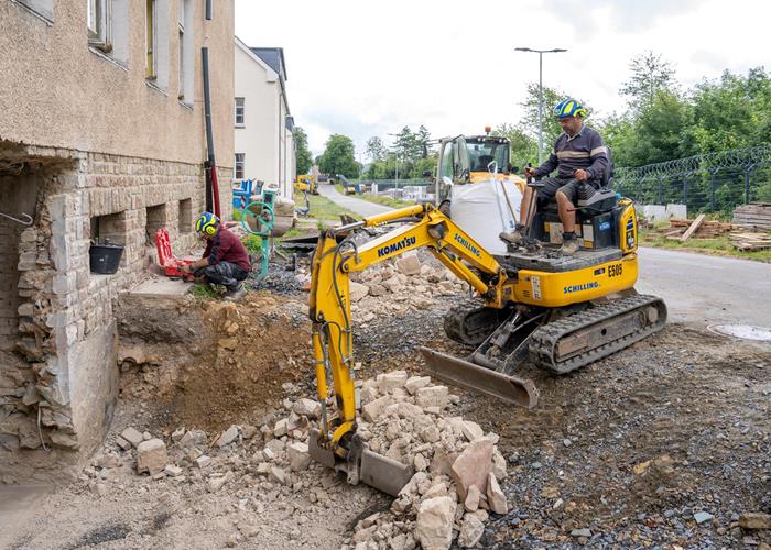 Travaux d’excavation pour le démantèlement des espaces intérieurs
