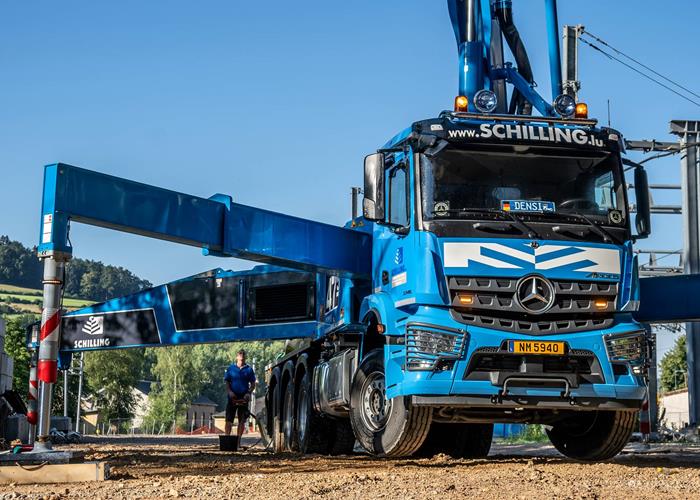 Travaux de bétonnage à Ettelbruck