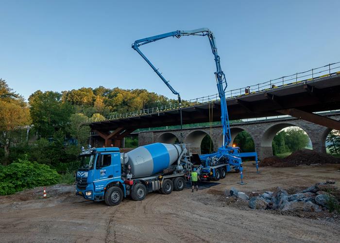 Travaux de bétonnage à Ettelbruck