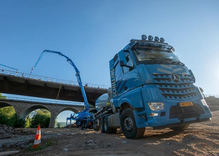 Travaux de bétonnage à Ettelbruck