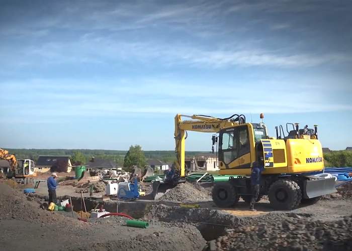 Unser neuer KOMATSU PW160 Bagger